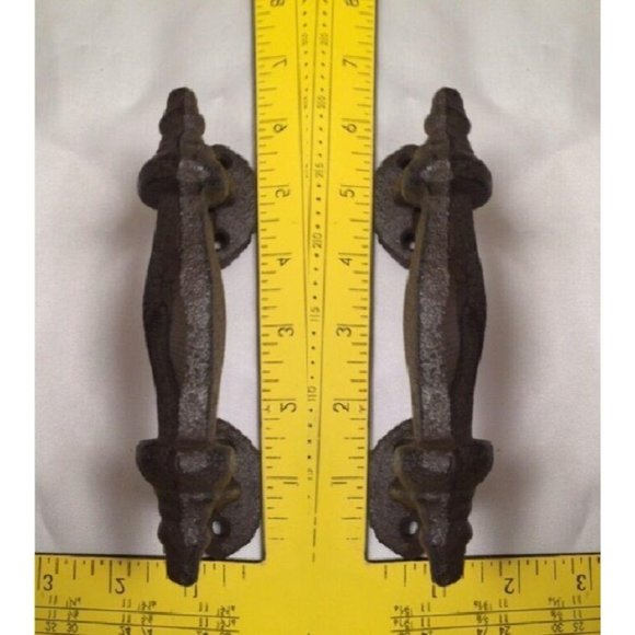 Large Cast Iron 5 3/4" Door Handle Pull 0009 - Picture 10 of 12